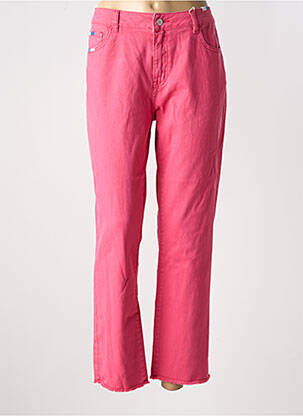 Blugi cu croială dreaptă roz C'EST BEAU LA VIE femeie