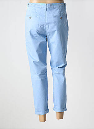 Pantalon 7/8 talie cu cleme talie joasă albastru LCDN femeie