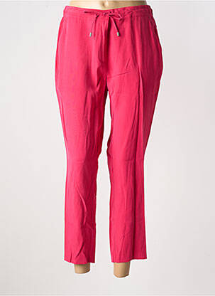 Pantalon 7/8 țesătură poplin mărime normală roz JULIE GUERLANDE femeie