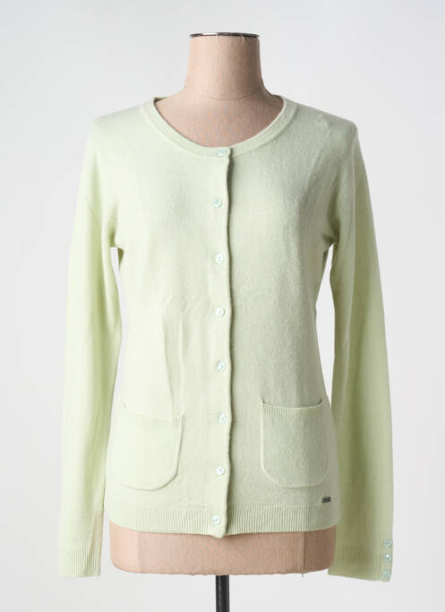 Vestă cu mâneci lungi verde FELINO femeie