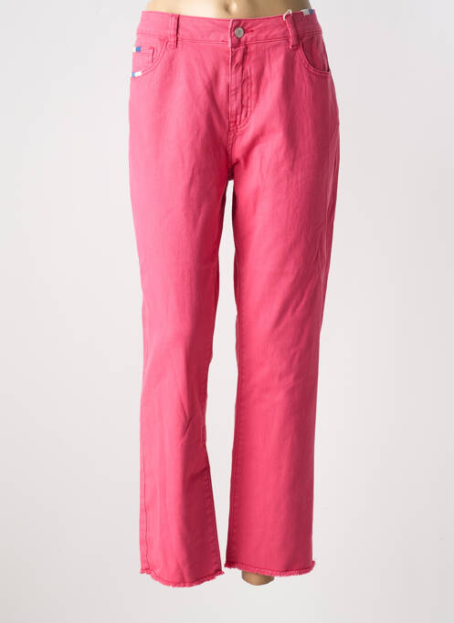 Blugi cu croială dreaptă elasticitate mărime normală roz C'EST BEAU LA VIE femme