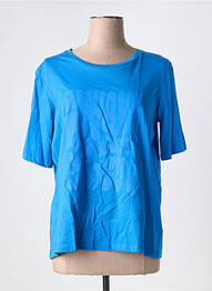 Tricou croială dreaptă mâneci scurte albastru B.YOUNG femme