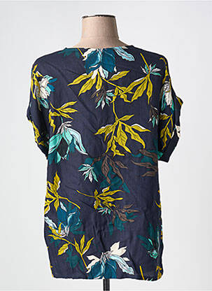 Tricou croială dreaptă mâneci scurte albastru JENSEN femeie