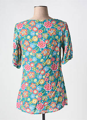 Tricou croială cambrată mâneci scurte albastru AGATHE & LOUISE femeie