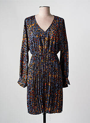 Rochie midi mâneci lungi mâneci lungi gri LOLA ESPELETA femeie