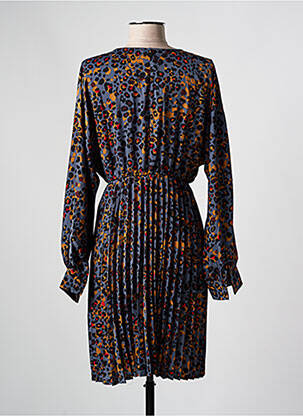 Rochie midi mâneci lungi mâneci lungi gri LOLA ESPELETA femeie
