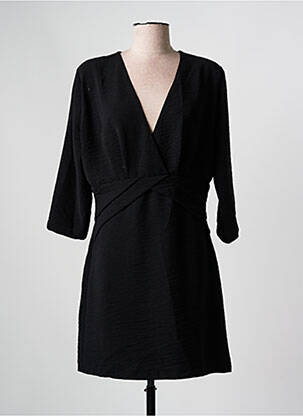 Rochie scurtă mâneci 3/4 mâneci 3/4 negru MORGAN femeie