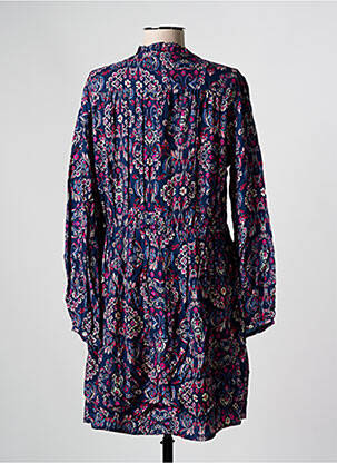 Rochie scurtă mâneci lungi mâneci lungi albastru C'EST BEAU LA VIE femeie