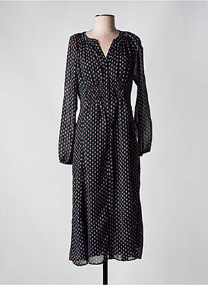 Rochie lungă mâneci lungi mâneci lungi negru C'EST BEAU LA VIE femeie