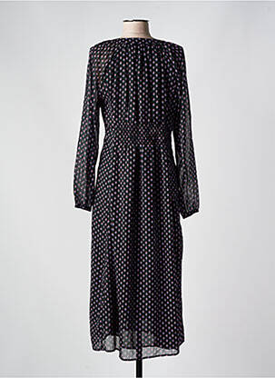 Rochie lungă mâneci lungi mâneci lungi negru C'EST BEAU LA VIE femeie