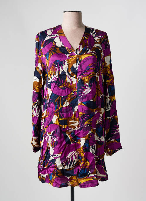 Rochie scurtă violet SIGNATURE femeie