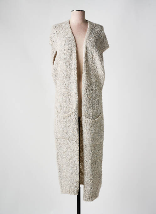 Vestă cu mâneci scurte bej LOLA ESPELETA femeie