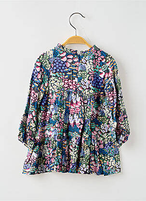 Rochie midi guler rotund mâneci lungi albastru MAYORAL fată