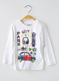 Tricou mâneci lungi mâneci lungi alb MAYORAL băiat