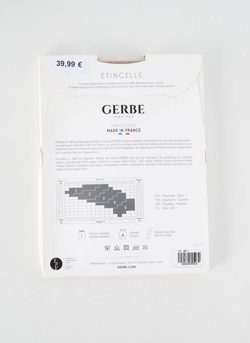 Colanți auriu GERBE femeie