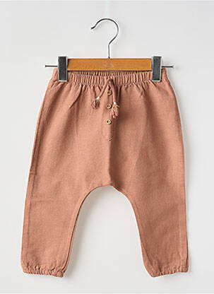 Pantalon drept talie elastică talie elastică maro BUHO copil