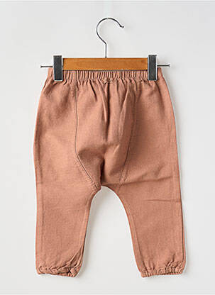 Pantalon drept talie elastică talie elastică maro BUHO copil
