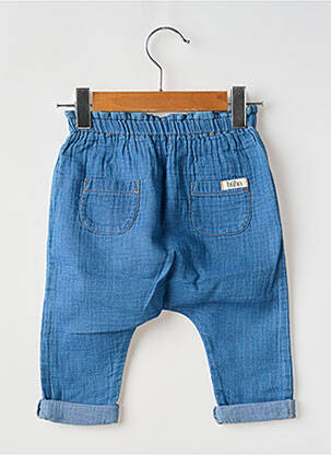Pantalon drept talie elastică talie elastică albastru BUHO copil