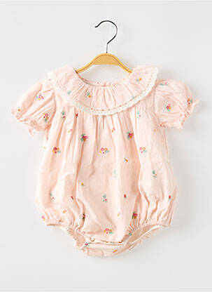 Salopetă pentru bebeluși roz LOUISE MISHA fată