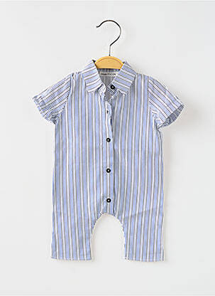 Salopetă-pantalon mâneci scurte albastru PEQUENO TOCON băiat
