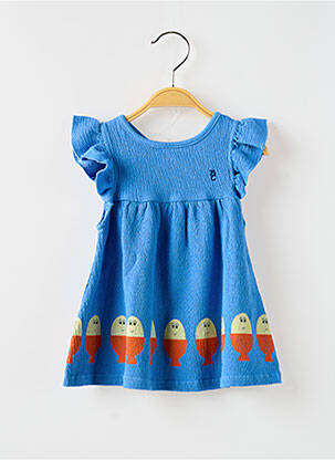 Rochie midi mâneci scurte mâneci scurte albastru BOBO CHOSES fată