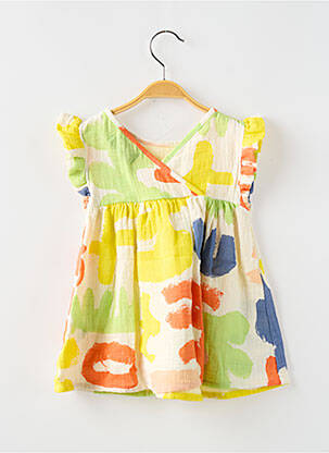 Rochie midi mâneci scurte mâneci scurte verde BOBO CHOSES fată