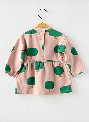 Rochie midi mâneci scurte mâneci scurte roz BOBO CHOSES fată