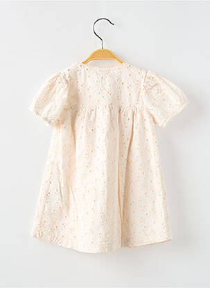 Rochie midi mâneci scurte mâneci scurte bej BUHO fată