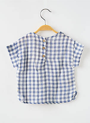 Tricou croială dreaptă mâneci scurte albastru BUHO băiat