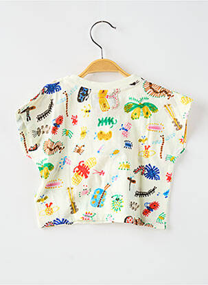 Tricou croială dreaptă mâneci scurte bej BOBO CHOSES fată
