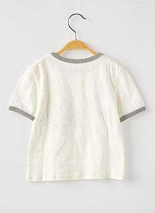 Tricou croială dreaptă mâneci scurte alb LOUIS*LOUISE fată