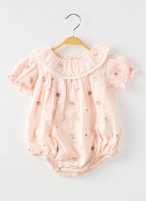 Salopetă pentru bebeluși roz LOUISE MISHA fată