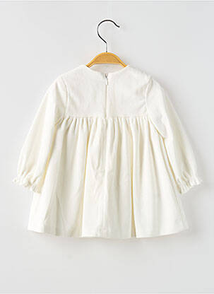 Rochie midi guler rotund mâneci lungi alb MAYORAL fată