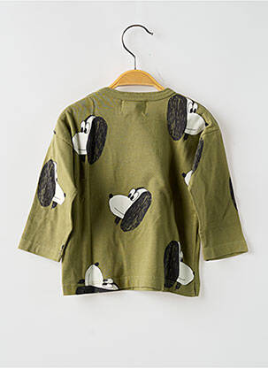 Tricou imprimeu fantezie mâneci lungi verde BOBO CHOSES băiat
