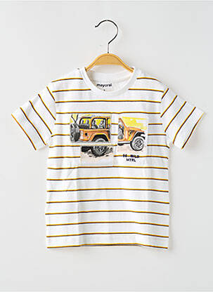 Tricou alb MAYORAL băiat
