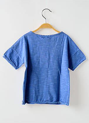 Tricou croială dreaptă mâneci scurte albastru BUHO băiat