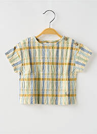 Tricou croială dreaptă mâneci scurte bej BOBO CHOSES copil