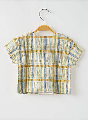 Tricou croială dreaptă mâneci scurte bej BOBO CHOSES copil