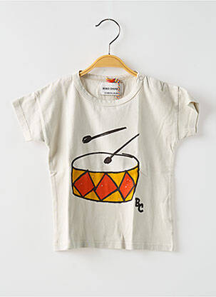 Tricou imprimeu fantezie mâneci scurte gri BOBO CHOSES băiat