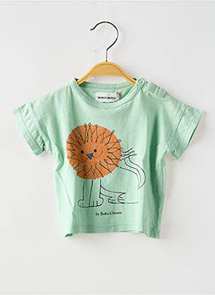 Tricou imprimeu fantezie mâneci scurte verde BOBO CHOSES băiat