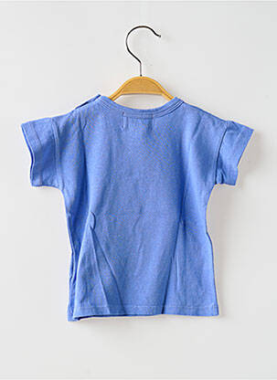 Tricou croială dreaptă mâneci scurte albastru BOBO CHOSES copil