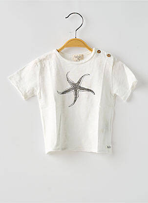 Tricou alb BUHO băiat