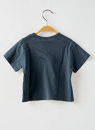 Tricou croială dreaptă mâneci scurte gri BUHO băiat