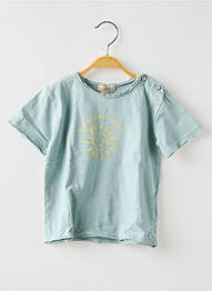 Tricou croială dreaptă mâneci scurte verde BUHO copil