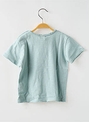 Tricou croială dreaptă mâneci scurte verde BUHO copil