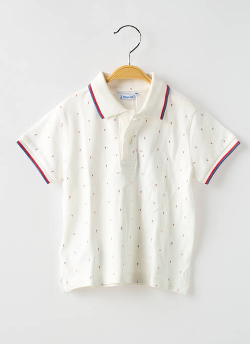 Polo alb MAYORAL băiat