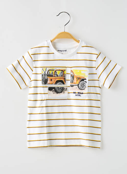 Tricou alb MAYORAL băiat