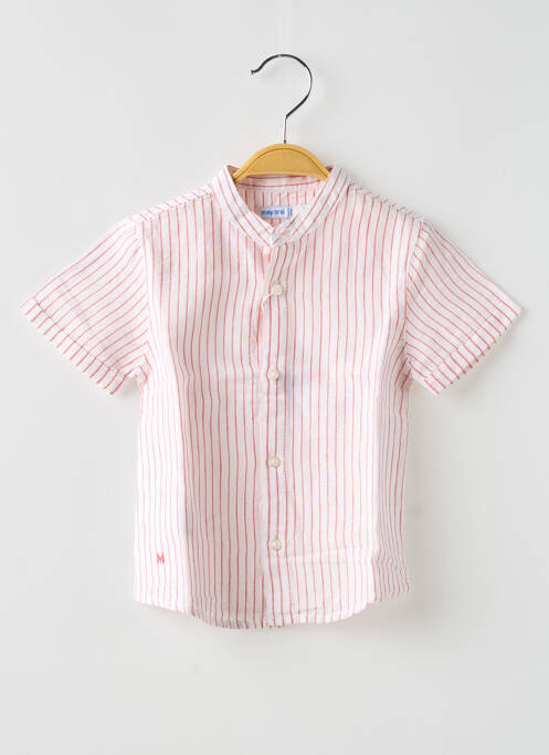 Cămașă cu mâneci scurte alb MAYORAL băiat