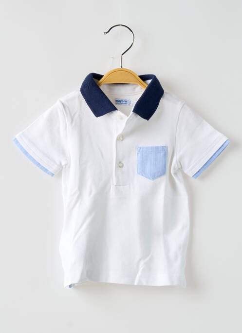 Polo alb MAYORAL băiat