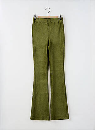 Pantalon evazat talie elastică talie elastică verde SCOTCH & SODA fată